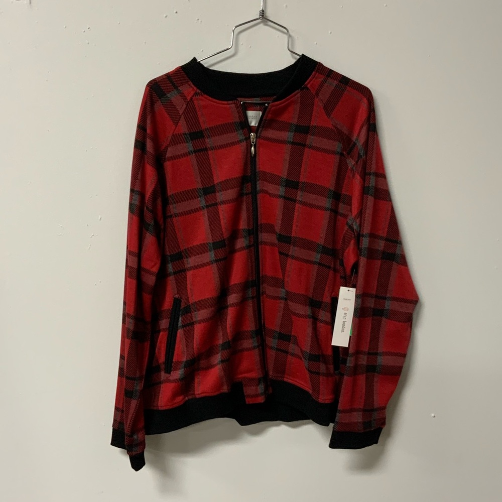 Erin London plaid coat